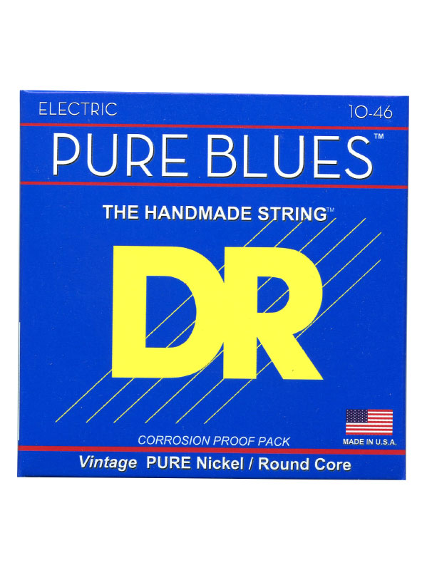 PURE BLUES - Medium 10-46 - Pure Nickel Electric Guitar Strings